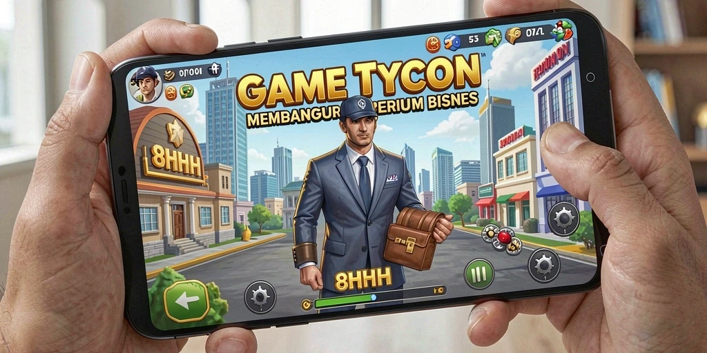 Screenshot utama yang menunjukkan gameplay Tycoon yang menarik dan seru.