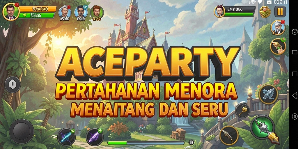 Gameplay menara pertahanan yang mendebarkan dan strategis.