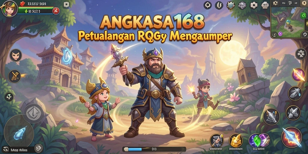 Tampilan gameplay RPG yang epik di ANGKASA168.
