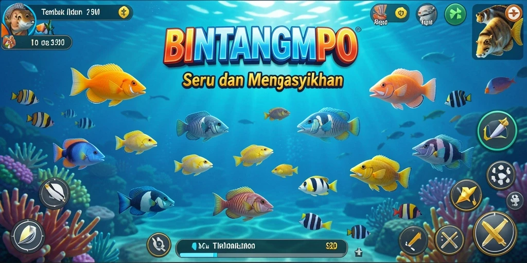 Gameplay Tembak Ikan yang adiktif dan memukau.