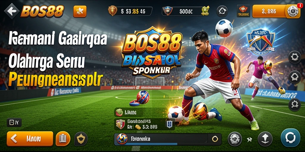 Tampilan gameplay menarik dari <strong>BOS88</strong> di tengah pertandingan olahraga.