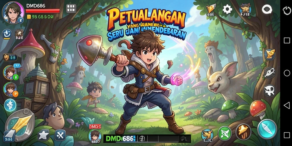 Tampilan gameplay DMD686 yang penuh aksi dan seru.