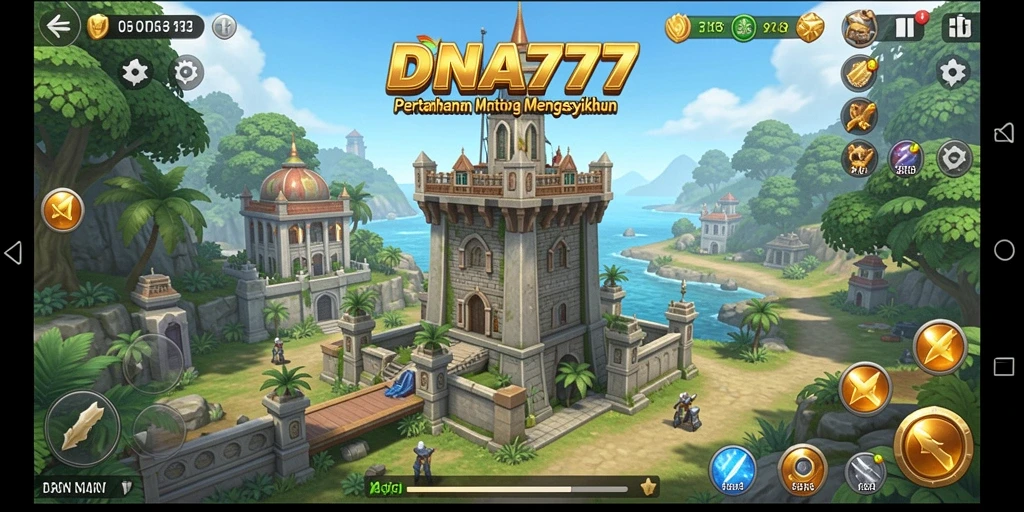 Gameplay seru dari DNA777 dalam aksi Tower Defense.