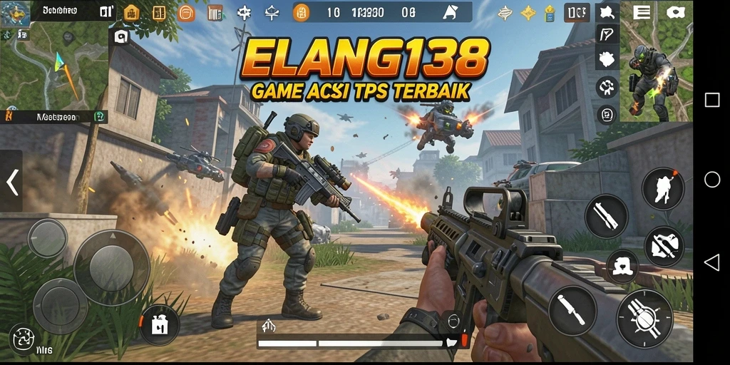 Tampilan gameplay seru di ELANG138 dengan aksi tembak-menembak.