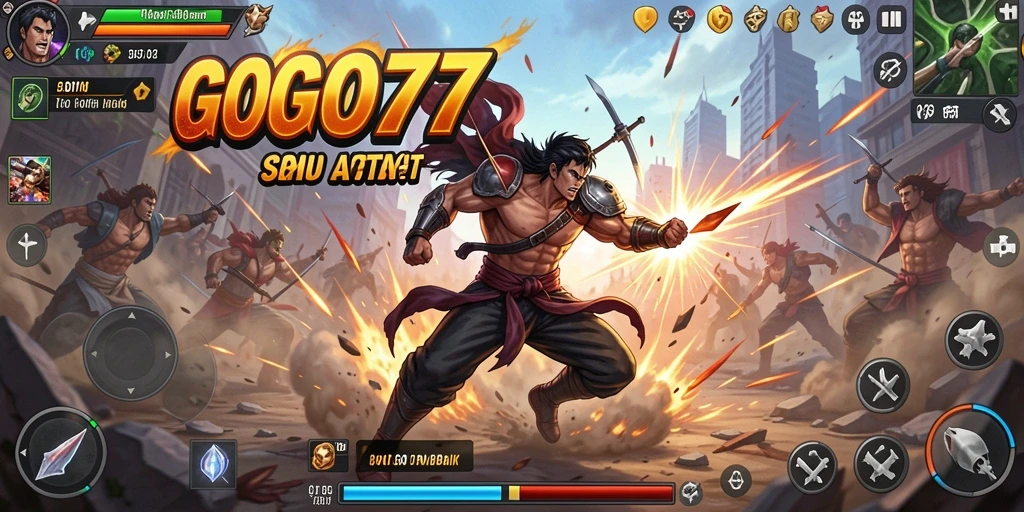 Tampilan gameplay seru dalam GOGO77 dengan aksi mendebarkan.