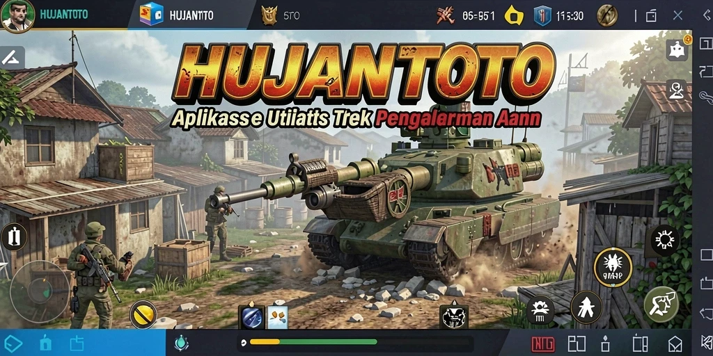 Screenshot HUJANTOTO menampilkan antarmuka utilitas yang ramah pengguna.