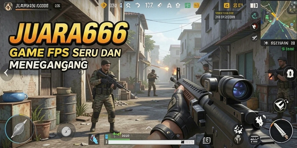 Gameplay JUARA666 yang menegangkan dengan aksi FPS yang seru.