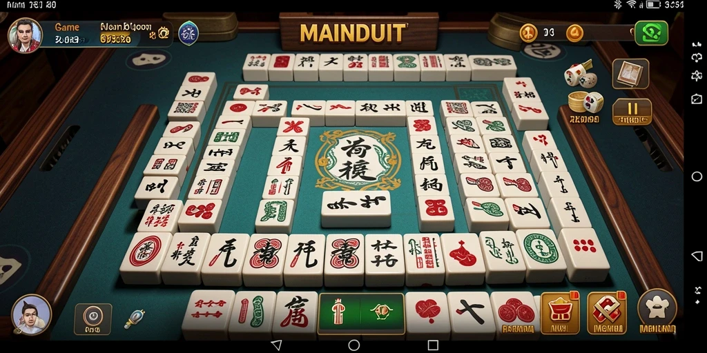 Tampilan gameplay seru MAINDUIT dengan desain papan yang menarik.