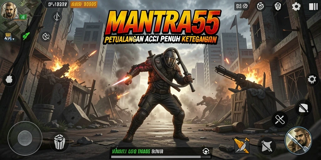 Tampilan gameplay seru dan mendebarkan dari MANTRA55.