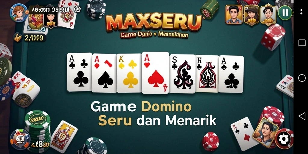 Gameplay seru MAXSERU dalam permainan Domino yang menegangkan.