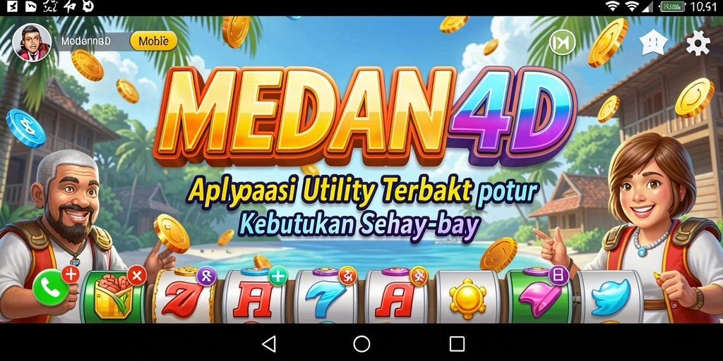 Screenshot tampilan antarmuka aplikasi MEDAN4D yang memudahkan penggunanya.