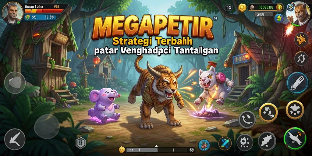 Screenshot utama MEGAPETIR menampilkan gameplay Strategy yang mendebarkan.