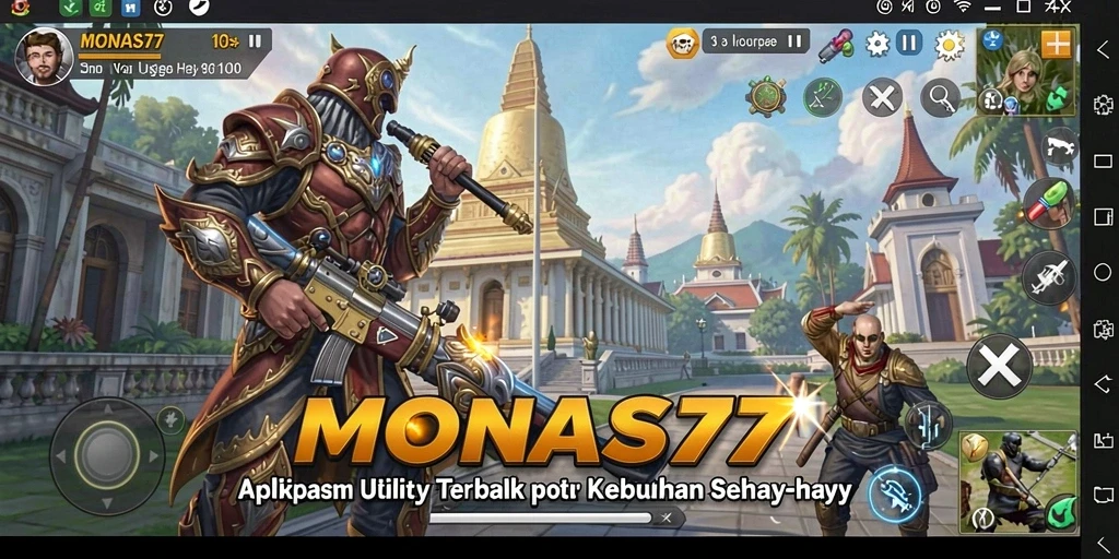 Tampilan antarmuka utama MONAS77 yang intuitif dan mudah digunakan.