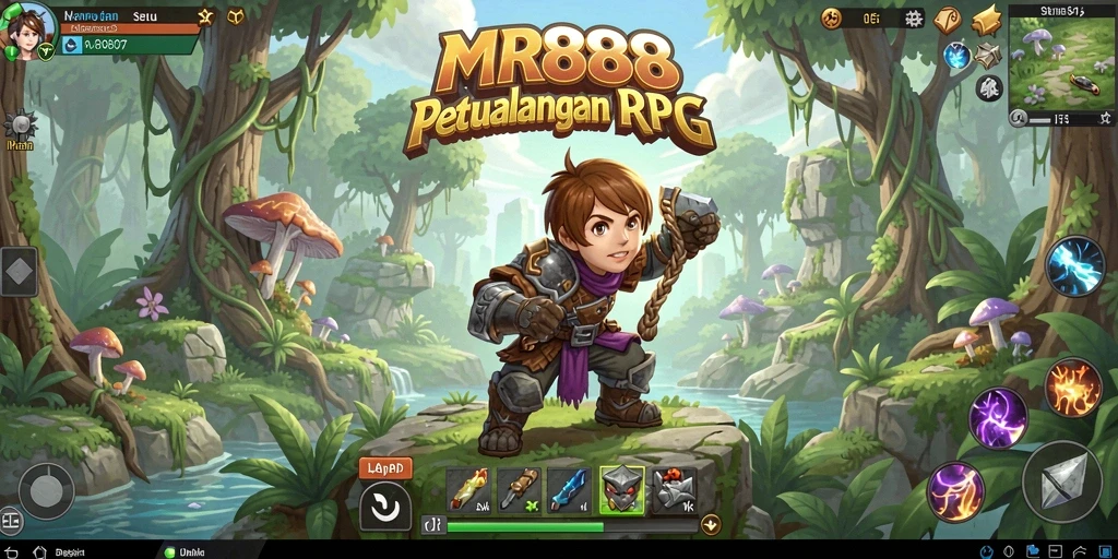 Tampilan menarik dari gameplay RPG yang mendebarkan di MR888.