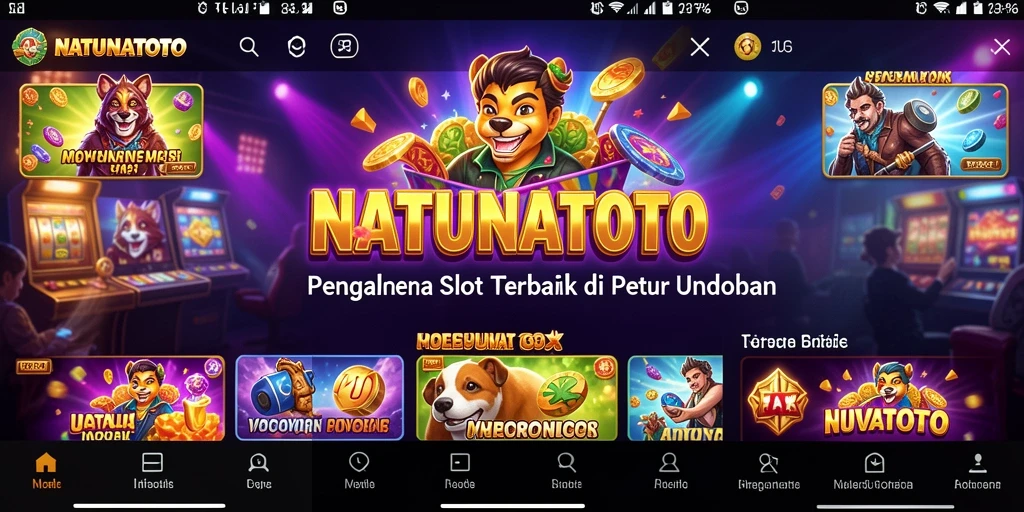 Screenshot gameplay NATUNATOTO yang menampilkan momen kemenangan besar.