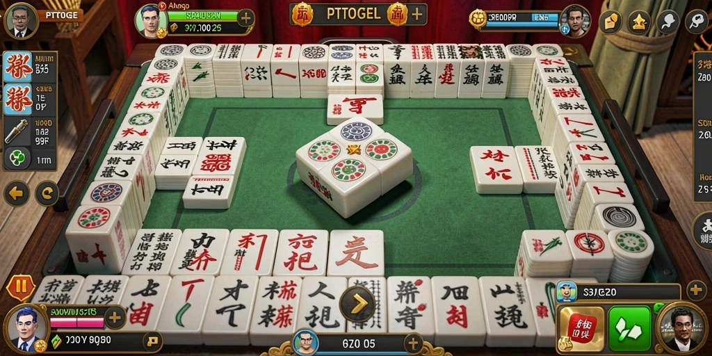 Gameplay seru PTTOGEL menampilkan keseruan Mahjong.
