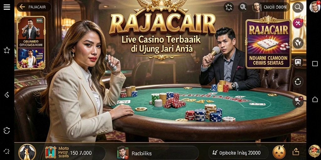 Tampilan gameplay Live Casino yang menarik dan interaktif.