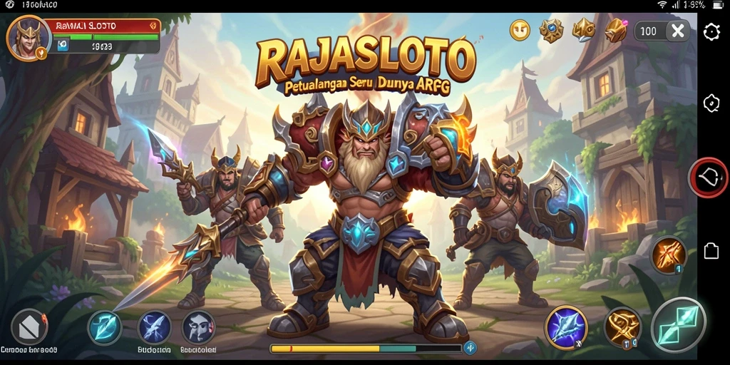 Screenshot gameplay menampilkan aksi seru dalam RAJASLOTO.