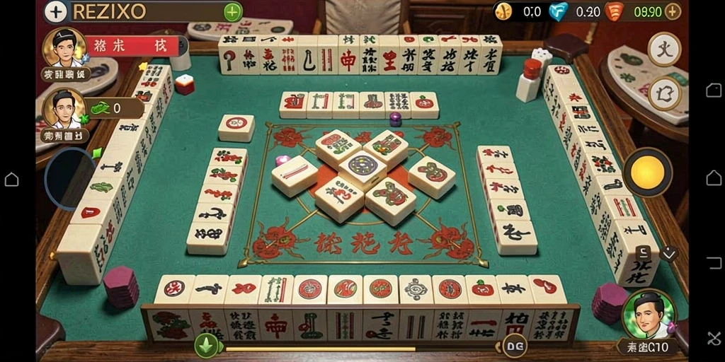 Screenshot gameplay dari permainan Mahjong REZIXO yang seru dan menantang.