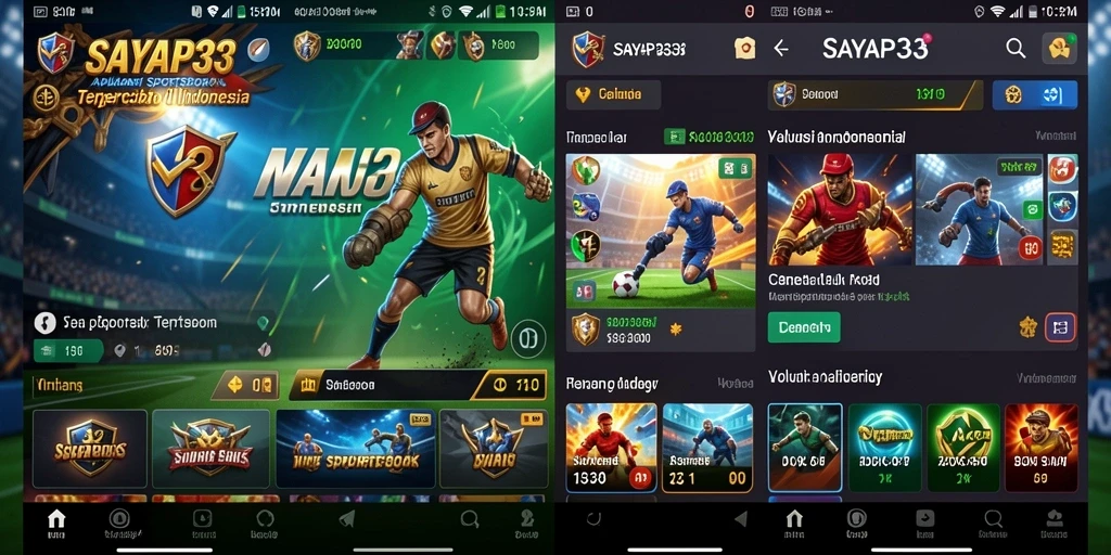 Tampilan menarik dari SAYAP33 dengan fitur betting yang lengkap.