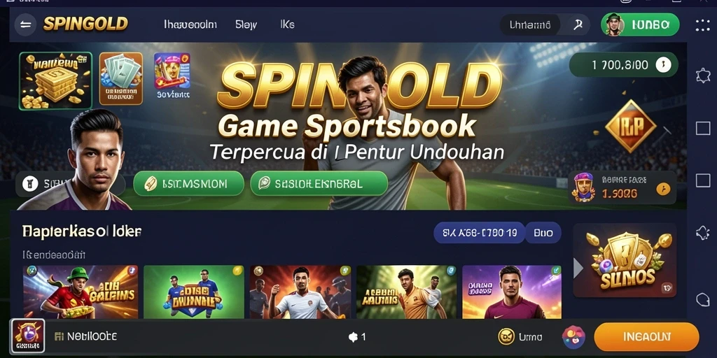 Tampilan antarmuka SPINGOLD dengan pilihan taruhan menarik.