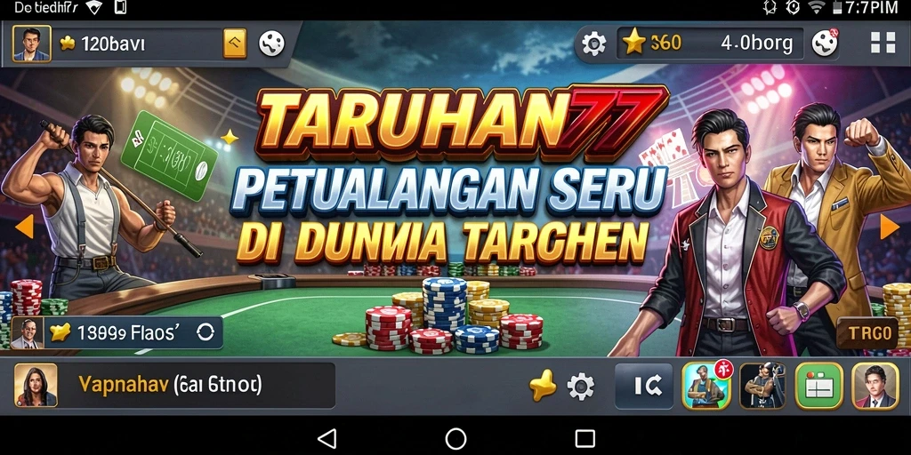 Tampilan gameplay petualangan yang mendebarkan di TARUHAN77.