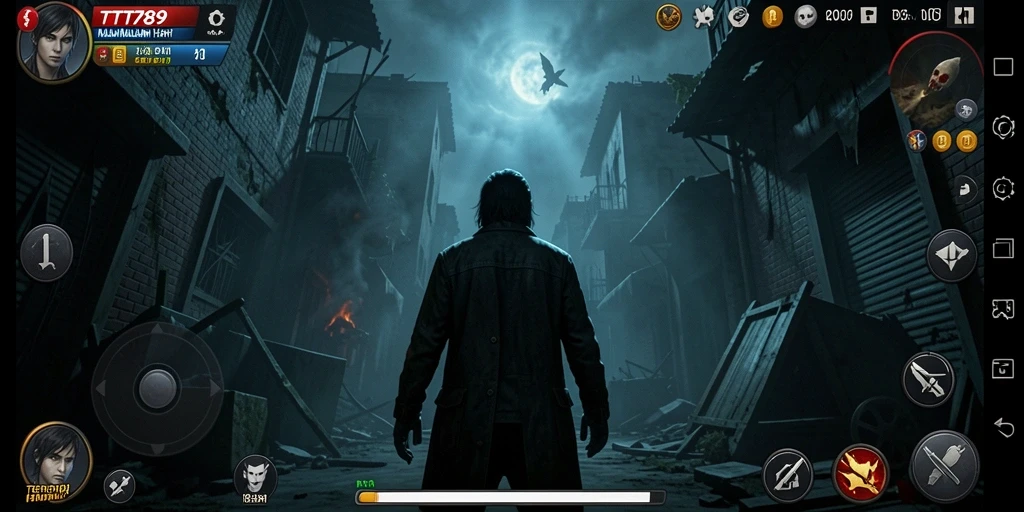 Screenshot gameplay menakutkan dari TT789 yang menunjukkan atmosfer Horror.