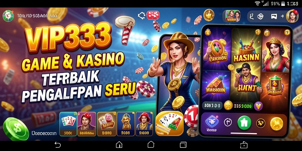 Tampilan gameplay seru di aplikasi Kasino VIP333.